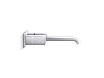 Bezel Wall Mount Widespread Sink Faucet, Elongated Spout by Kallista - view 3