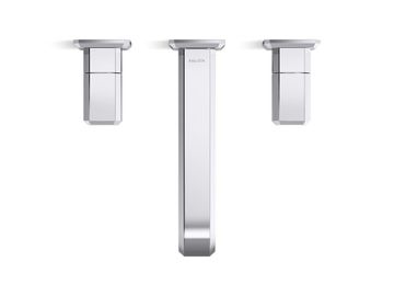 Bezel Wall Mount Widespread Sink Faucet, Elongated Spout by Kallista - view 4