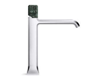 Bezel Single Control Sink Faucet, Tall Spout, Guatemala Stone Handle by Kallista - view 3