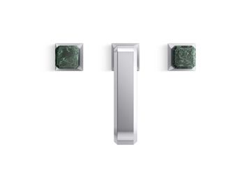Bezel Widespread Sink Faucet, Guatemala Stone Handles by Kallista - view 4