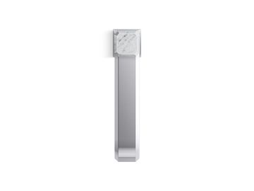 Bezel Single Control Sink Faucet, Tall Spout, White Carrara Handle by Kallista - view 4