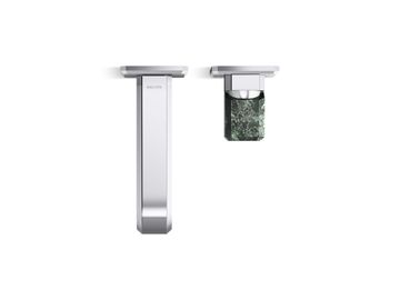 Bezel Wall Mount Single Control Sink Faucet, Guatemala Stone Handle by Kallista - view 4