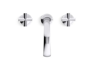 Script Sink Faucet, Arch Spout, Cross Handles by Kallista - view 4