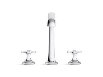 Script Sink Faucet, Arch Spout, Cross Handles by Kallista - view 2