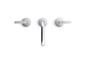 One Nazaré Sink faucet, low spout, lever handles by Kallista - view 4