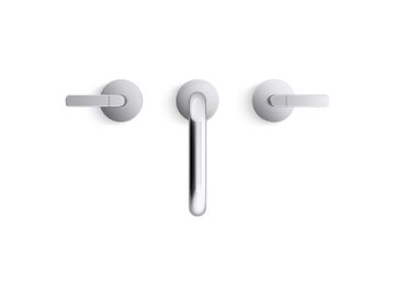 One Nazaré Sink Faucet, Tall Spout, Lever Handles by Kallista - view 4
