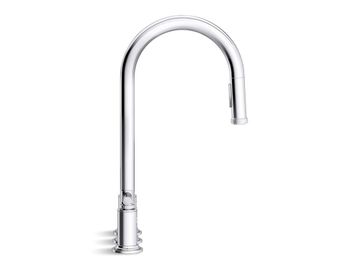 Central Park West Pulldown Widespread Faucet, Arch Spout, Lever Handles by Kallista - view 3