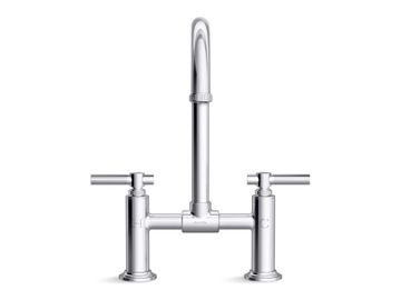 Central Park West Deck-Mount Bridge Faucet, Arch Spout, Lever Handles by Kallista - view 2
