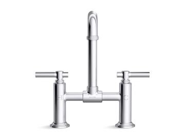Central Park West Deck-Mount Bridge Faucet, Tall Spout, Lever Handles by Kallista - view 2