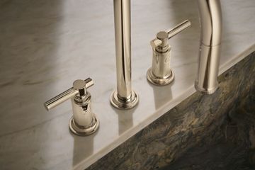 Central Park West Pulldown Widespread Faucet, Arch Spout, Lever Handles by Kallista - view 6