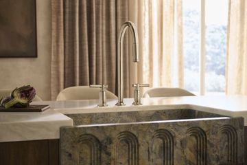 Central Park West Pulldown Widespread Faucet, Arch Spout, Lever Handles by Kallista - view 7