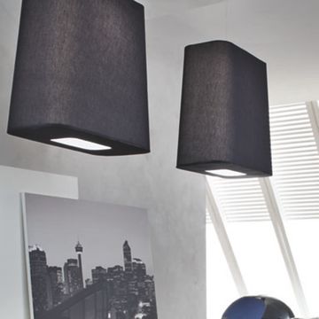 Lampada Calotta grande nera by Adriani e Rossi edizioni