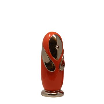 Pinguina Small Arancione e Platino by Adriani e Rossi edizioni