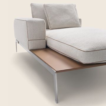LIFESTEEL - Chaise longue by Flexform - view 6