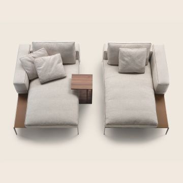 LIFESTEEL - Chaise longue by Flexform - view 5