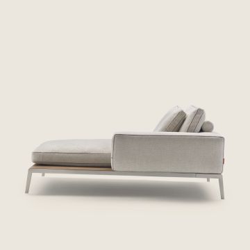 LIFESTEEL - Chaise longue by Flexform - view 2