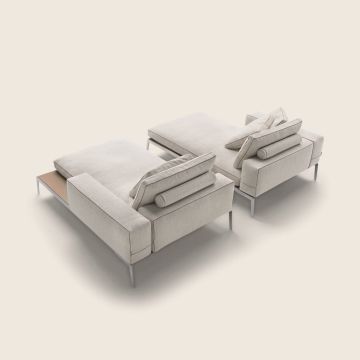 LIFESTEEL - Chaise longue by Flexform - view 4