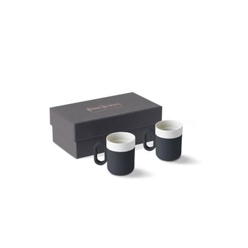 Capsule Espresso Cup Set Of 2 Black & Ivory by Esma Dereboy - view 2