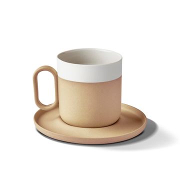 Capsule Tea Cup With Saucer Straw - Straw & Ivory by Esma Dereboy - view 2
