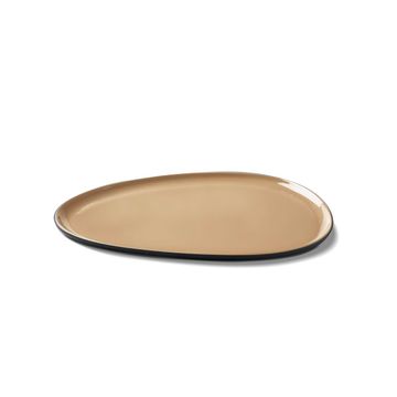 Stone Starter Plate Double Colour BLACK&STRAW by Esma Dereboy - view 2