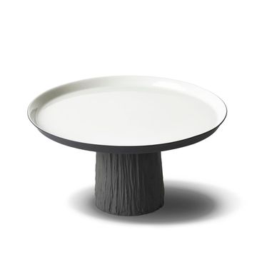 Tree Round Large Cake Salver Black - Black & Ivory by Esma Dereboy - view 2