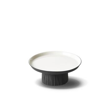 Tree Round Small Cake Salver Black - Black & Ivory by Esma Dereboy - view 2