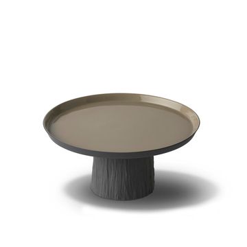 Tree Round Medium Cake Salver Black - Black & Rock by Esma Dereboy - view 2