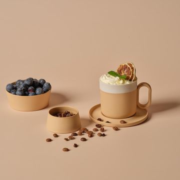 Capsule Tea Cup Set Of 2 Straw & Ivory by Esma Dereboy - view 7