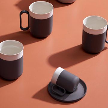 Capsule Espresso Cup Set Of 2 Black & Ivory by Esma Dereboy - view 7