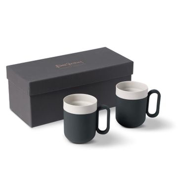 Capsule Small Mug Set Of 2 Black & Ivory by Esma Dereboy - view 3