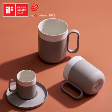 Capsule Espresso Cup With Saucer Rock - Rock & Ivory by Esma Dereboy - view 5