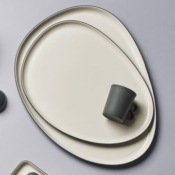 Stone Starter Plate Double Colour BLACK&IVORY by Esma Dereboy - view 5
