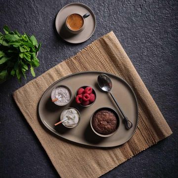 Stone Starter Plate Double Colour BLACK&ROCK by Esma Dereboy - view 7