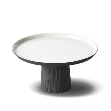 Tree Round Large Cake Salver Black - Black & Ivory by Esma Dereboy - view 3