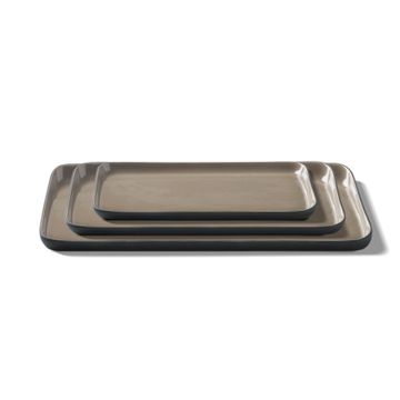 Rectangle Plate Set Black & Rock by Esma Dereboy - view 5