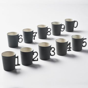 Figures Espresso Cup Handle 9 Double Colour by Esma Dereboy - view 5