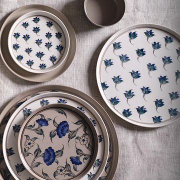 Flora Round Starter Plate Set of 4 Ivory by Esma Dereboy - view 7