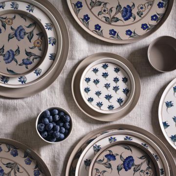 Flora Round Bread Plate Set Of 4 Ivory by Esma Dereboy - view 5
