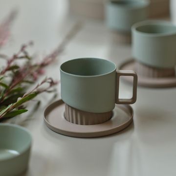 Corinth Tea Saucer Single Colour by Esma Dereboy - view 5