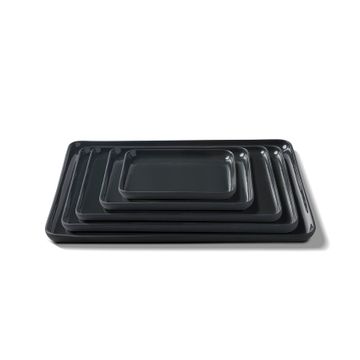Square Plate Set Black by Esma Dereboy - view 5