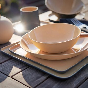 Square Plate Set Black & Straw by Esma Dereboy - view 7