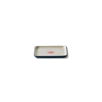 Square Bread Plate Red Coral by Esma Dereboy - view 3