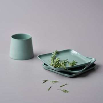 Square Bread Plate Single Colour by Esma Dereboy - view 9