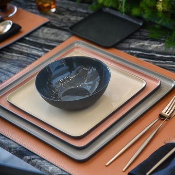 Square Serving Plate Double Colour by Esma Dereboy - view 7