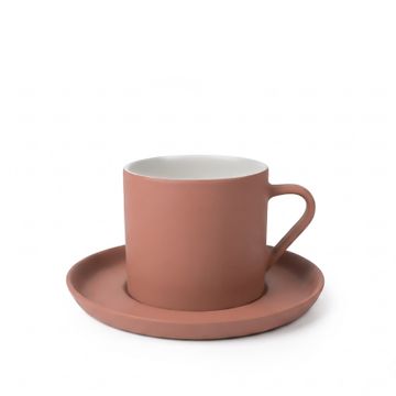 Nest Cofee/Tea Cup with Saucer Coral - Coral & Ivory 250 ml by Esma Dereboy - view 3