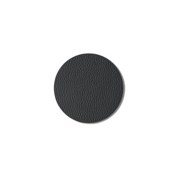 Round Glass Mat Set Of 4 Black by Esma Dereboy - view 3