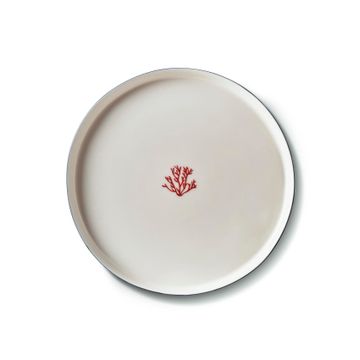 Round Starter Plate Red Coral by Esma Dereboy - view 5