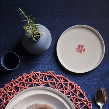 Round Dessert Plate Red Coral by Esma Dereboy - view 5