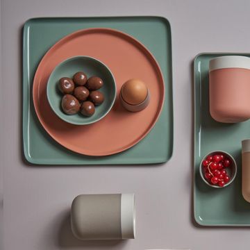 Round Dinner Plate Single Colour CORAL by Esma Dereboy - view 7