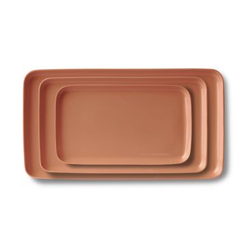 Rectangle Plate Set Coral by Esma Dereboy - view 2